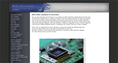 Desktop Screenshot of mustcalculate.com